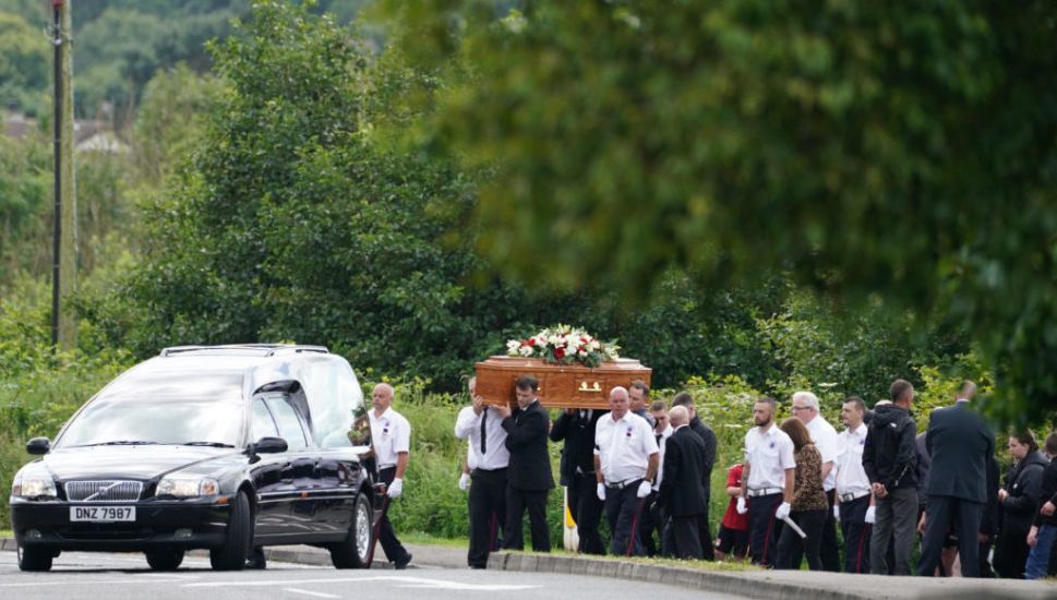 Hundreds Of Mourners Attend Funeral For Antrim Bonfire Fall Victim