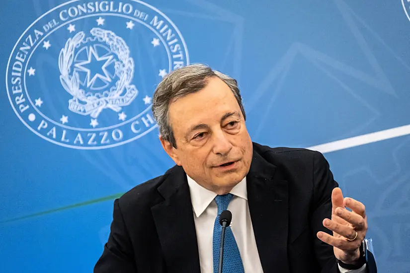 Italian Premier Mario Draghi Says He Will Resign