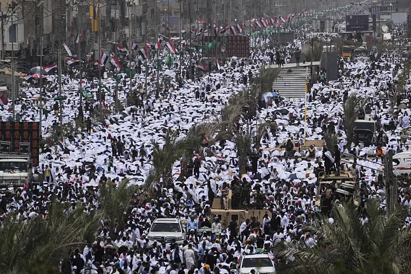 Tens Of Thousands Attend Prayers Called By Controversial Iraqi Cleric