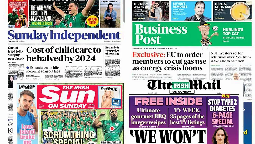 What The Papers Say: Sunday's Front Pages