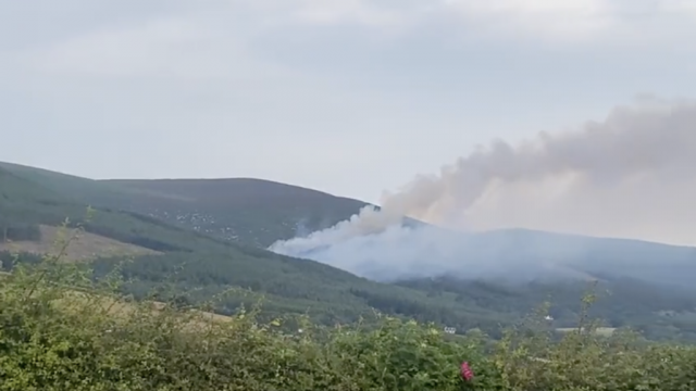 Fire Crews Battle Forest Fires In Wicklow Mountains