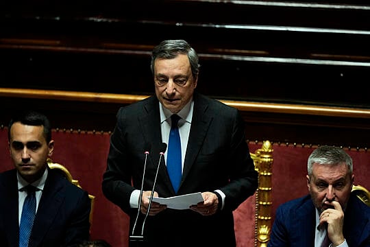 Italian Pm Draghi Sets Conditions To Remain In Office