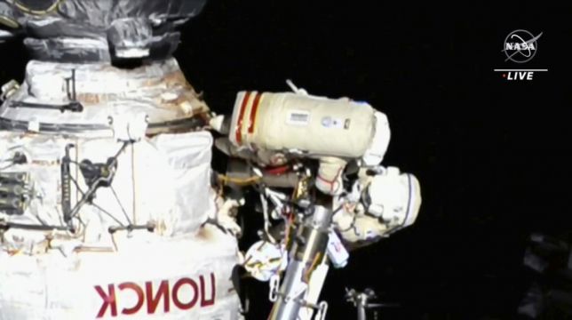 Italian Astronaut And Russian Cosmonaut Team Up For Spacewalk