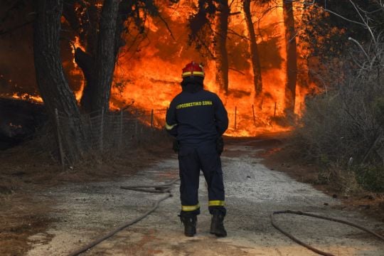 Hotels And Homes Evacuated As Greece Battles Four Major Wildfires