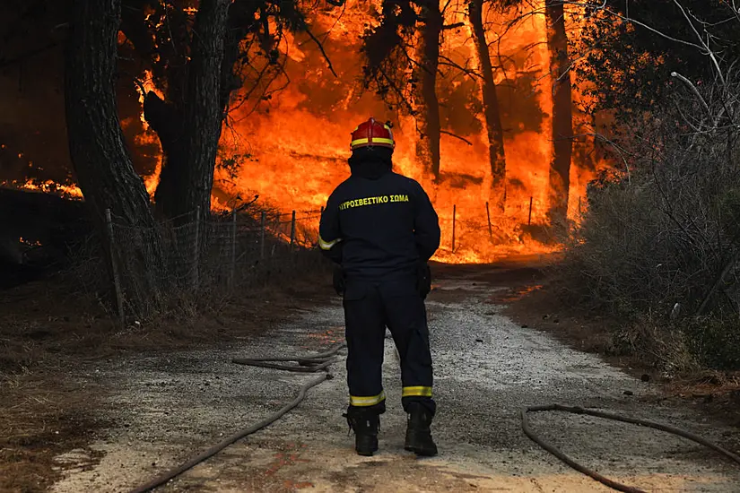 Hotels And Homes Evacuated As Greece Battles Four Major Wildfires