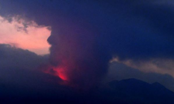 Residents Ordered To Evacuate After Japanese Volcano Erupts