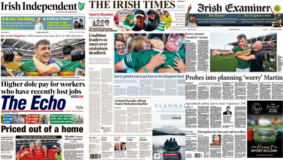 What The Papers Say: Monday's Front Pages