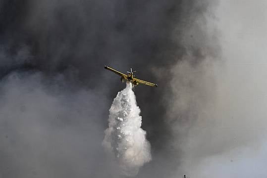 Homes Saved As Firebreaks Halt Blaze On Greek Island