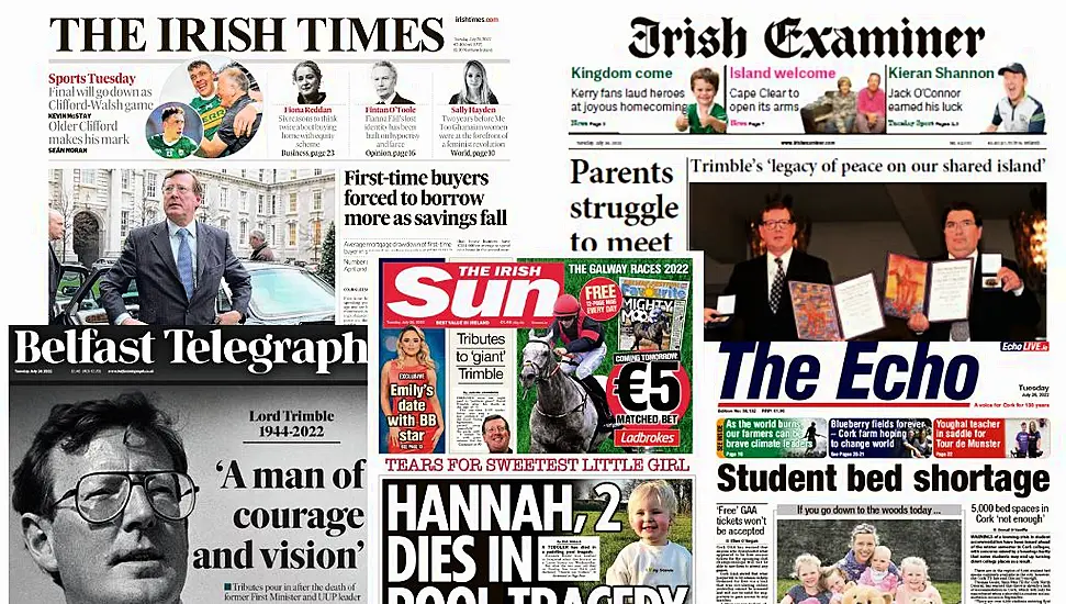 What The Papers Say: Tuesday's Front Pages