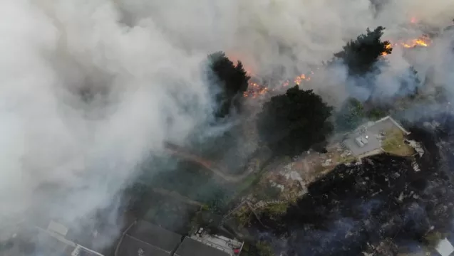 Firefighters Injured And Homes Evacuated During South Dublin Wildfire