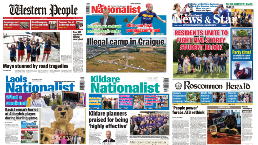 What The Regional Papers Say: Mayo In Shock After Tragic Crashes And 'Illegal Camp' In Carlow