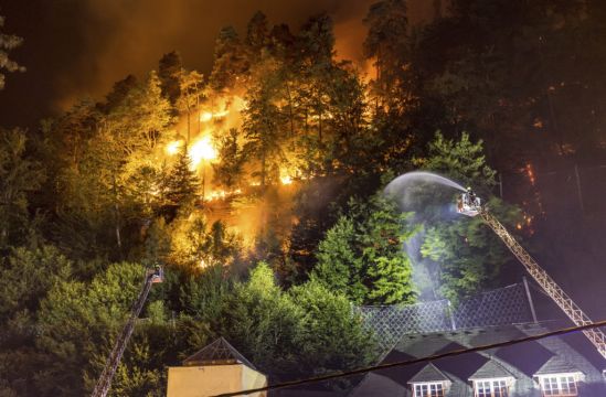 Hundreds Of Firefighters Battle Blazes In Germany And Czech Republic