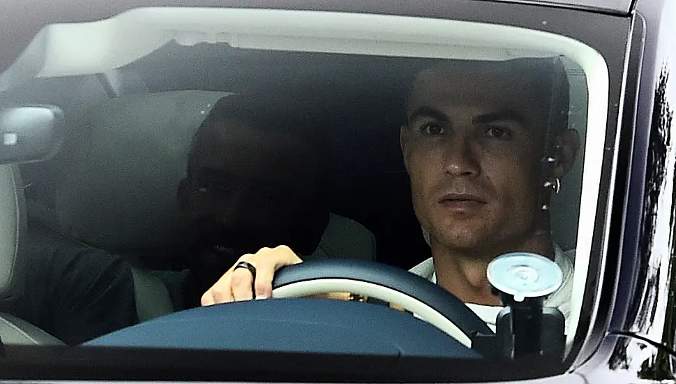 Cristiano Ronaldo Arrives At Man United Training Ground To Discuss Future