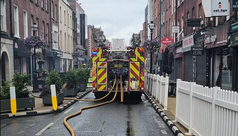 Fire Crews Attend Blaze In Dublin City Centre