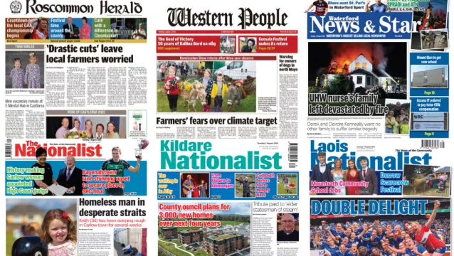 What The Regional Papers Say: Farmers Concerned Over Climate Emission Targets, 3,000 Homes To Be Built In Kildare
