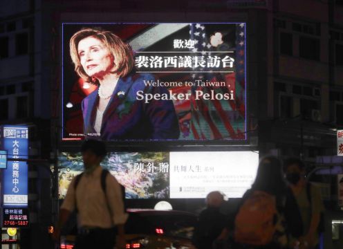 Us Speaker Nancy Pelosi Arrives In Taiwan Amid Rising Tensions With China