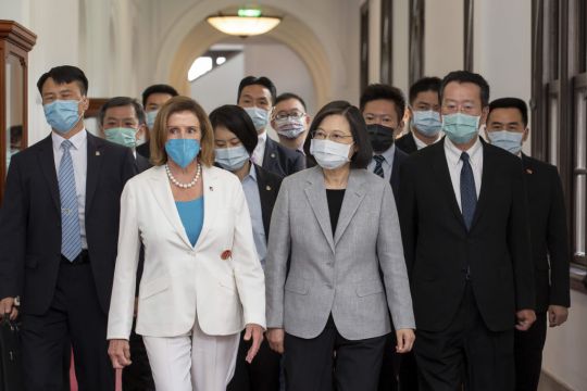 Nancy Pelosi Says Us Will Not Abandon Taiwan As China Protests