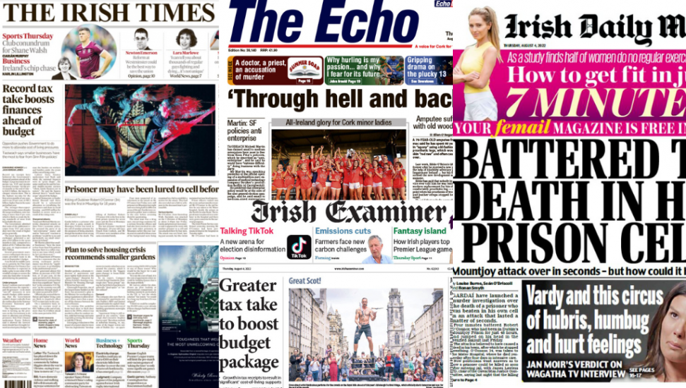 What The Papers Say: Thursday's Front Pages