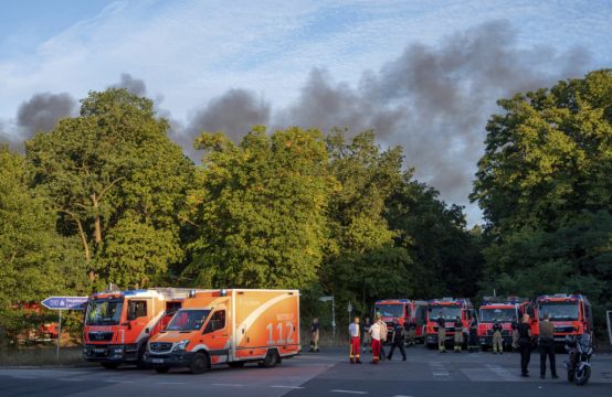 Fire Triggered By Ammo Dump Explosions Spreads In Berlin City Forest