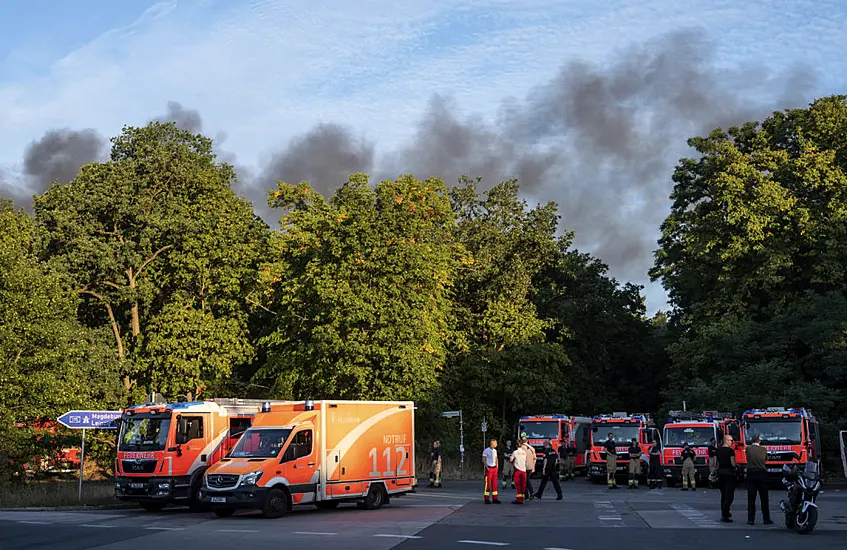 Fire Triggered By Ammo Dump Explosions Spreads In Berlin City Forest