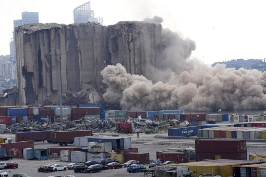 Part Of Beirut’s Port Silos Collapse On Second Anniversary Of Massive Explosion