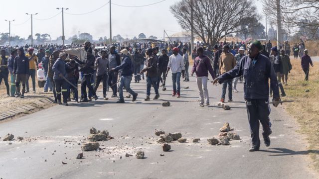 Clashes In South Africa As Illegal Miners Targeted After Alleged Gang Rapes