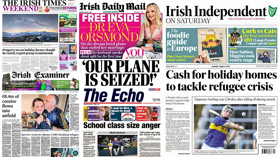 What The Papers Say: Saturday's Front Pages