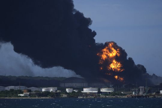 Seventeen Missing And 121 Hurt As Fire Rages In Cuban Oil Tank Farm