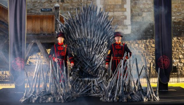 Iron Throne Erected Outside Tower Of London To Mark House Of The Dragon Launch