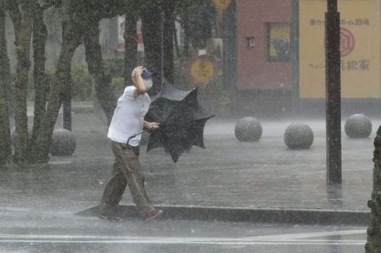 Tropical Storm Meari Hammers Japan With Heavy Rainfall