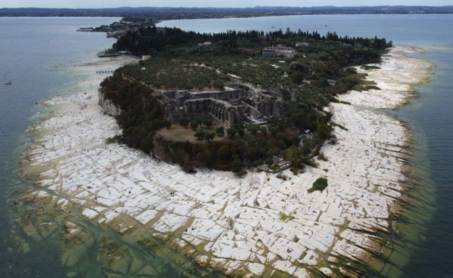 Italy’s Lake Garda Shrinks To Near-Historic Low Amid Drought