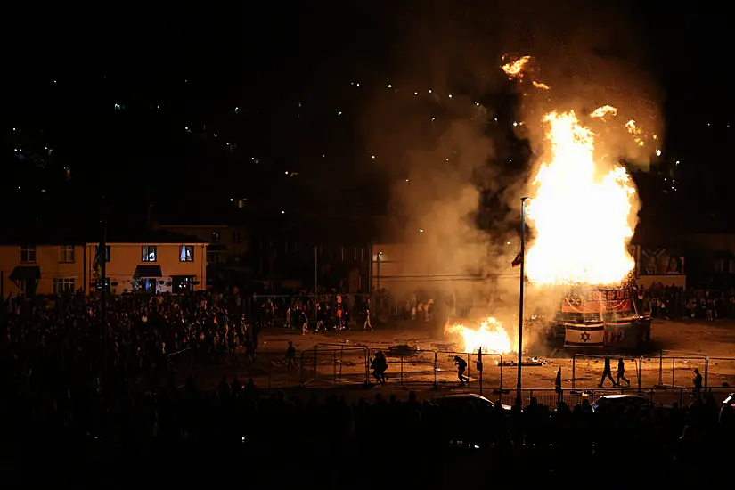 Psni Investigating Reports Of Loud Bangs At Nationalist Bonfire In Derry