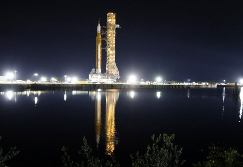 Nasa’s Moon Rocket Moved To Launch Pad For First Test Flight
