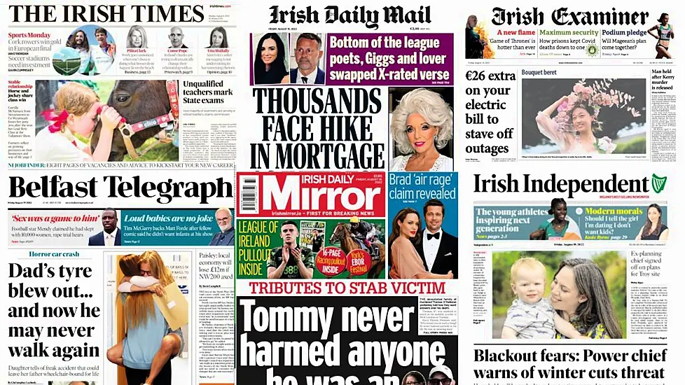 What The Papers Say: Friday's Front Pages