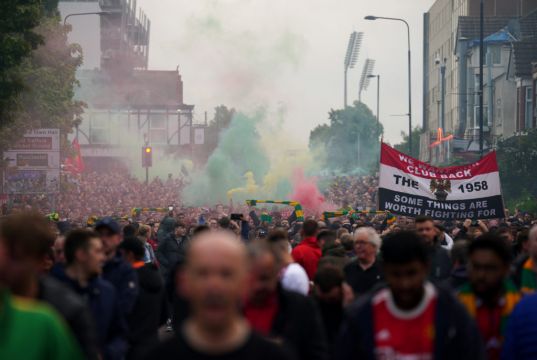 Thousands Of Man Utd Fans Protest Against Glazer Family Before Liverpool Clash