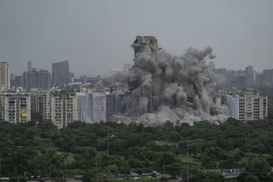 Two High-Rise Blocks In India Demolished For Violating Building Laws