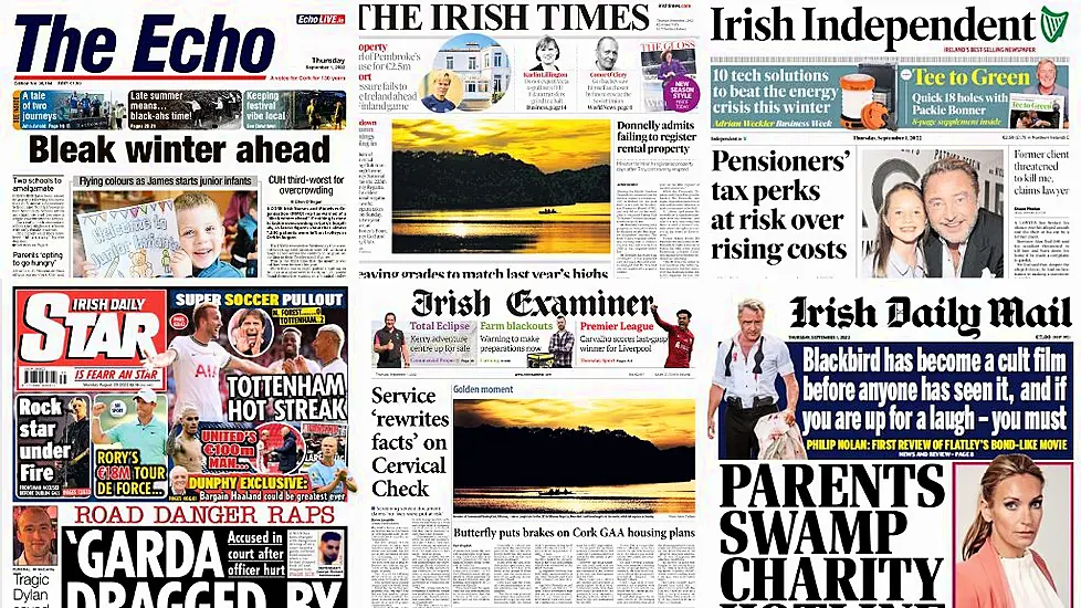 What The Papers Say: Thursday's Front Pages