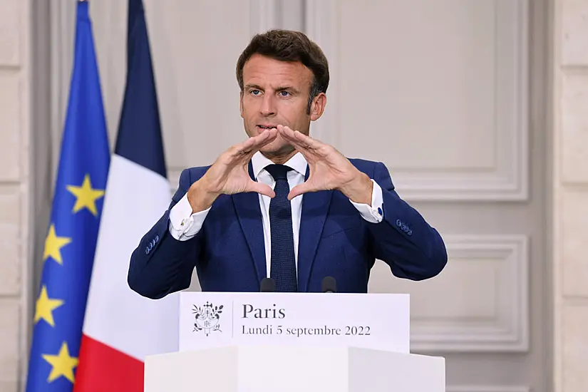 Macron Urges French To Save Energy And Seeks 10% Drop In Use