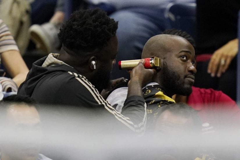 Fans Removed From Us Open For Having A Haircut In The Stands