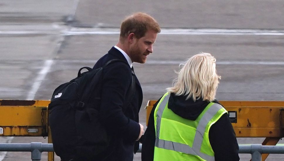 Britain's Prince Harry Leaves Balmoral After Death Of His Grandmother