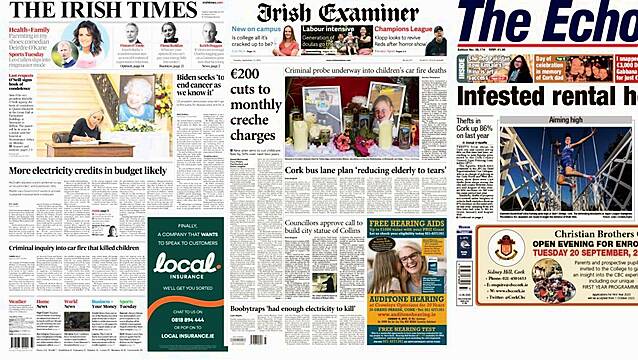 What The Papers Say: Tuesday's Front Pages