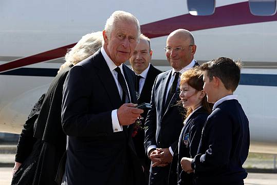 Britain's King And Queen Consort Arrive In Belfast