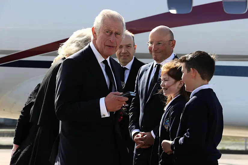 Britain's King And Queen Consort Arrive In Belfast