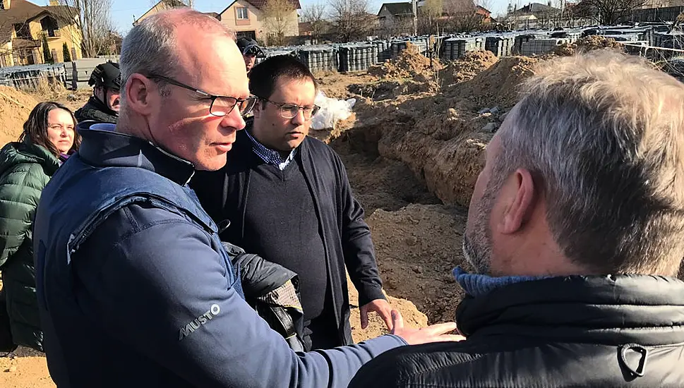 Simon Coveney On Visit To Ukraine To Show Ireland’s Support