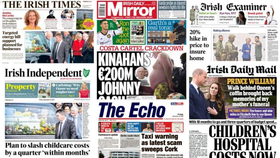 What The Papers Say: Friday's Front Pages