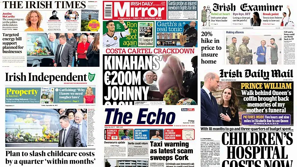 What The Papers Say: Friday's Front Pages