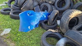 Over 100 Tyres And Car Parts Dumped On Rural Road In Co Meath
