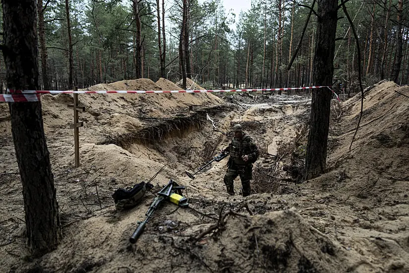 Russia Leaves Death Everywhere, Says Zelensky, As Ukraine Combs Mass Burial Site