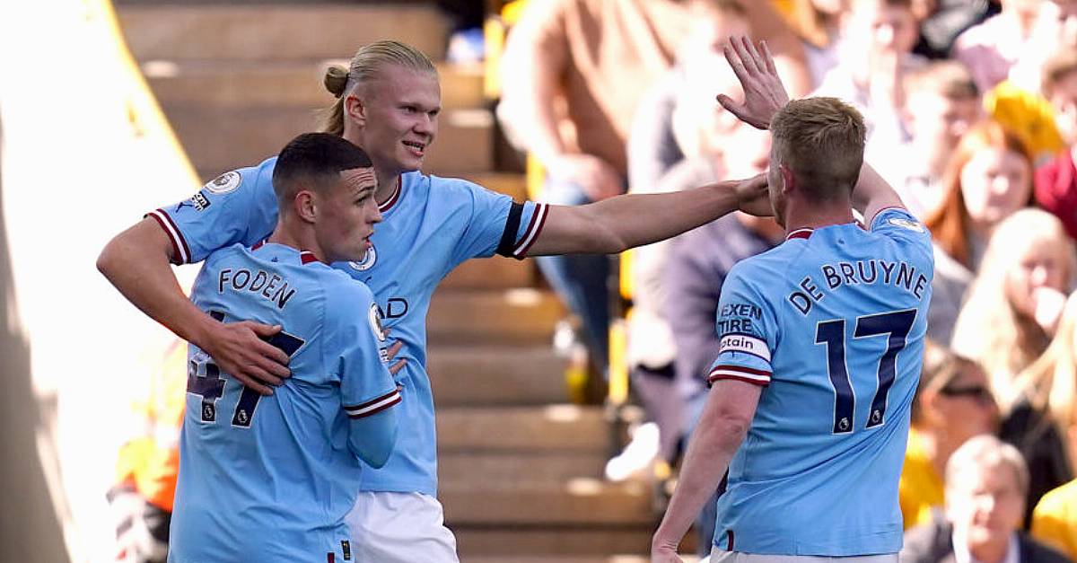 Erling Haaland Scores Again As Manchester City Go Top After Win At 10 ...