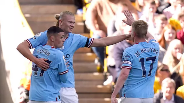 Erling Haaland Scores Again As Manchester City Go Top After Win At 10-Man Wolves